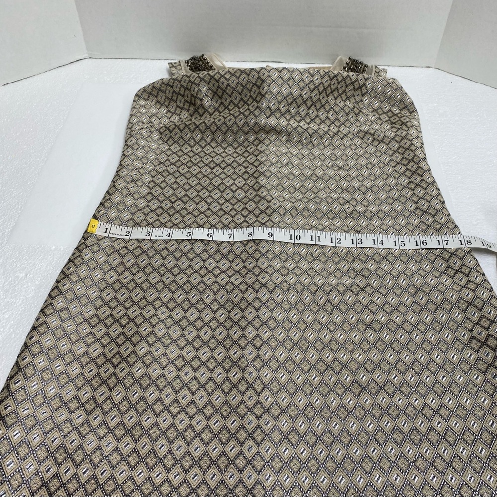 Max Studio Beige and Black Patterned Midi Dress - Picture 10 of 15